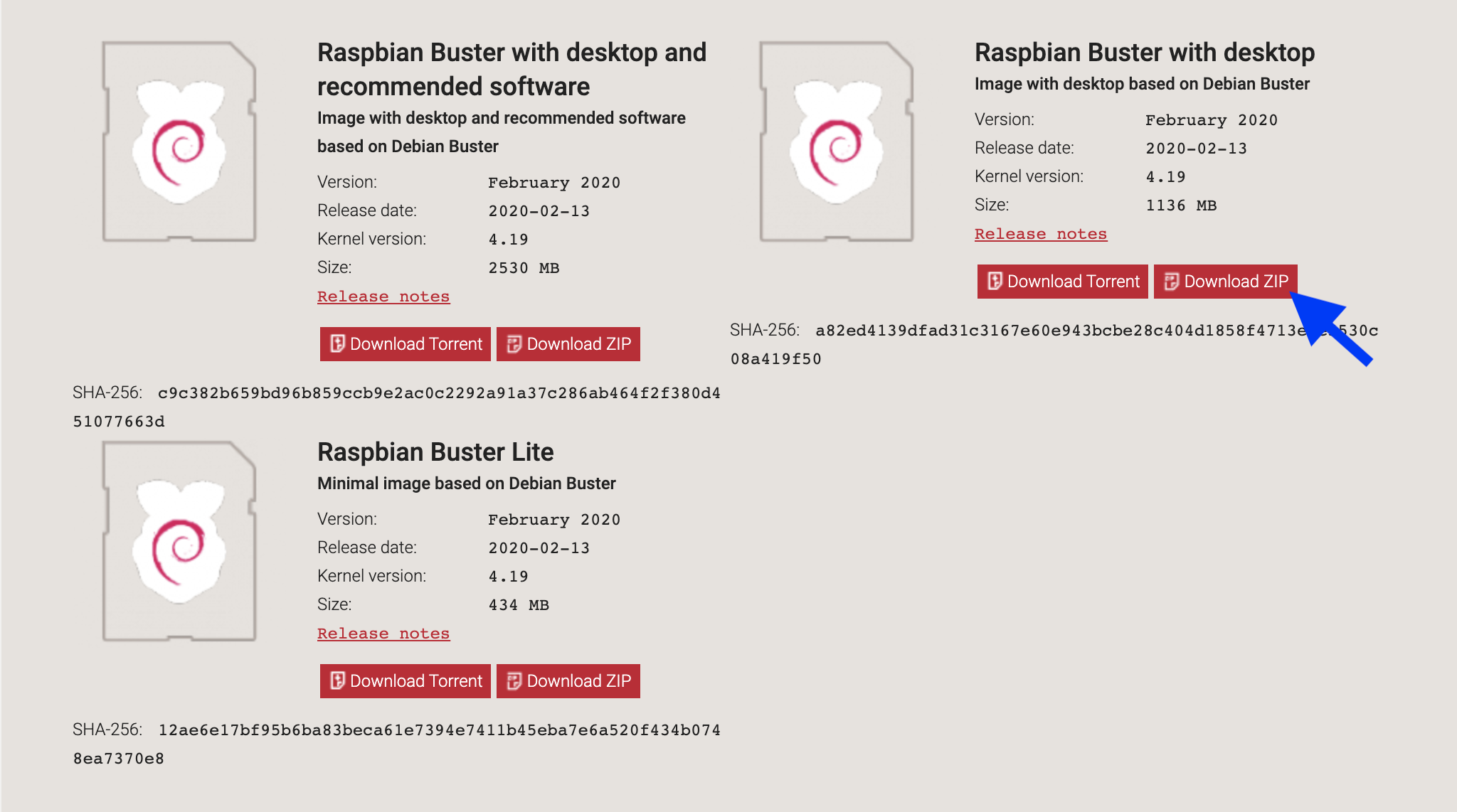 Raspbian Buster with desktop